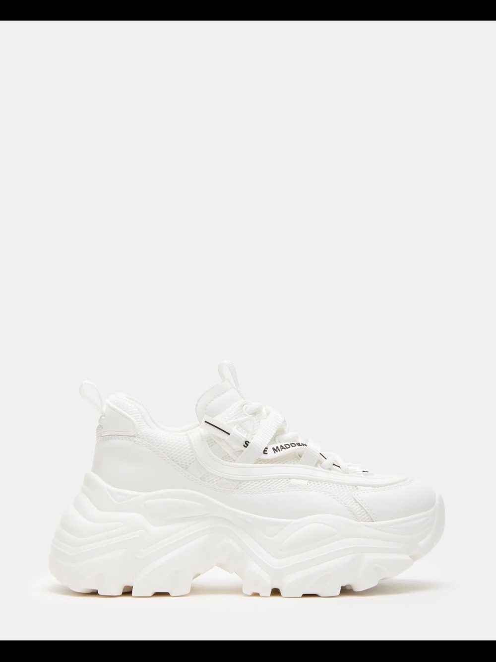 Steve Madden White Platform Chunky Trainer